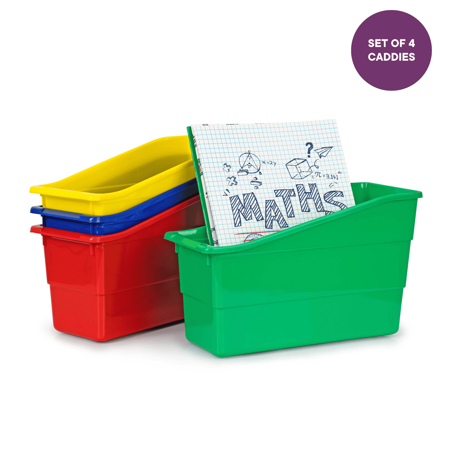 Book Caddies, Book Tubs, Classroom Storage, Colourful storage tubs | Bloom Classroom School Supplies Australia