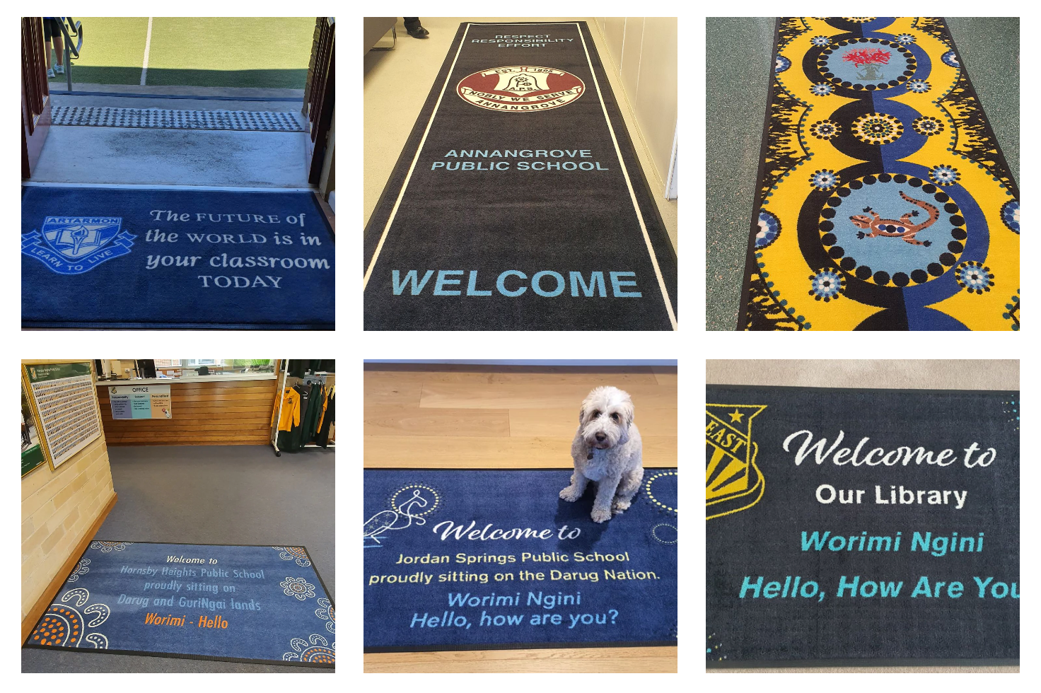 Custom School Logo Mats Australia