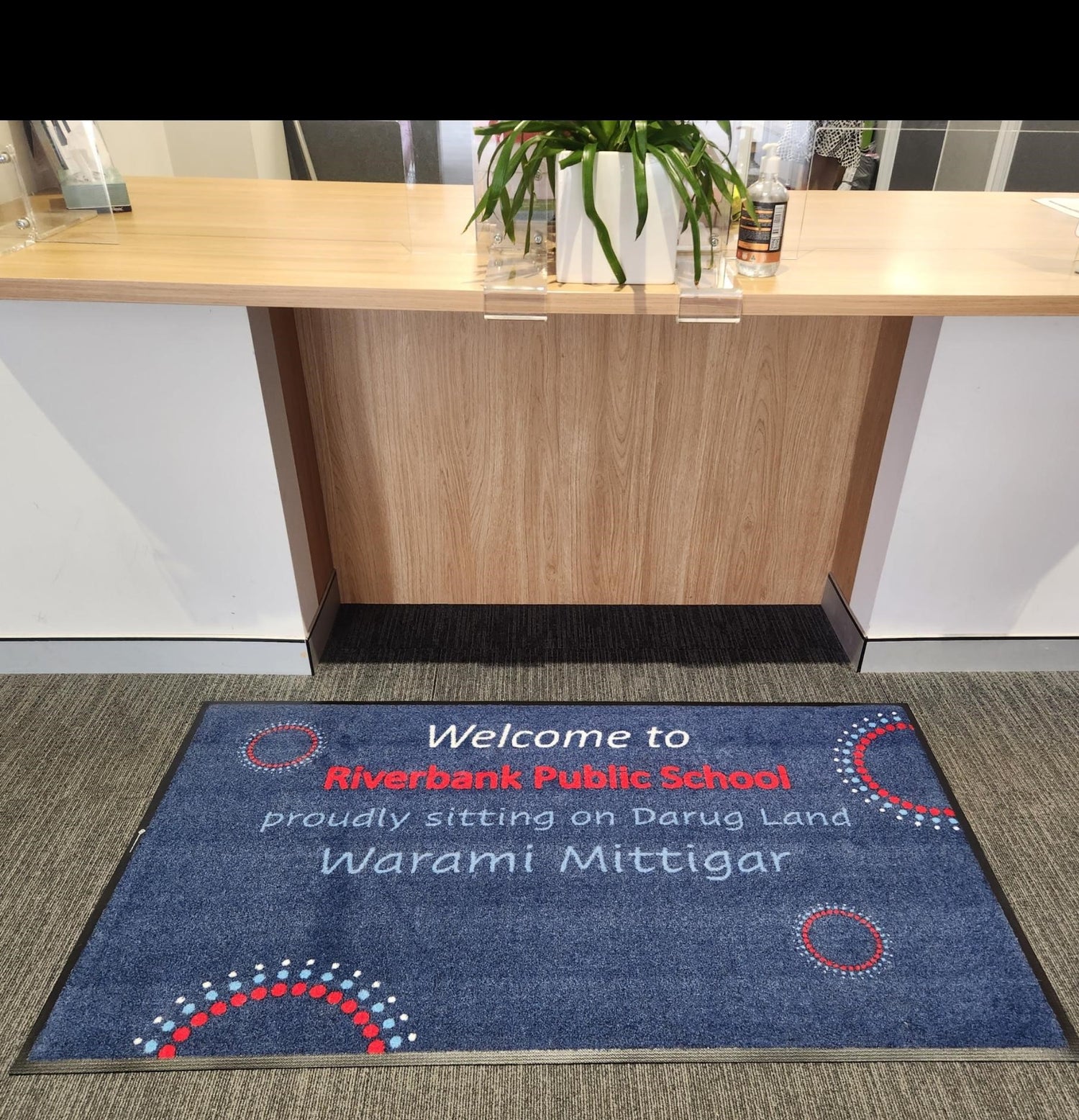 Bloom Classroom School Welcome Mats | Custom Logo Mats
