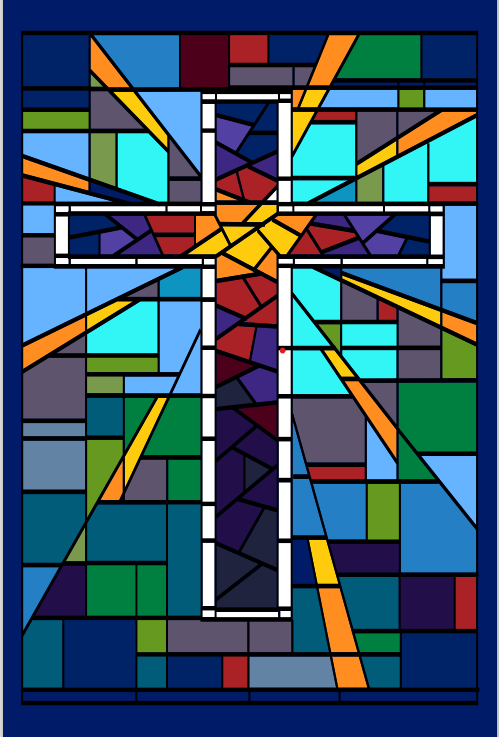 SALE 20% OFF - Ready to Go Hall Runner Design - (Stained-glass window)