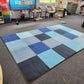 Coloured Square Placement 24 Grid Rug (2m x 3m) | Classroom Rugs