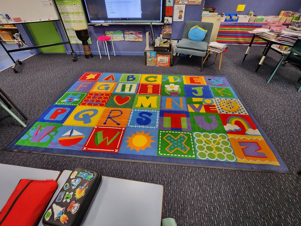 Alphabet Book Rug ABC Classroom Placement Mat (2m x 3m)