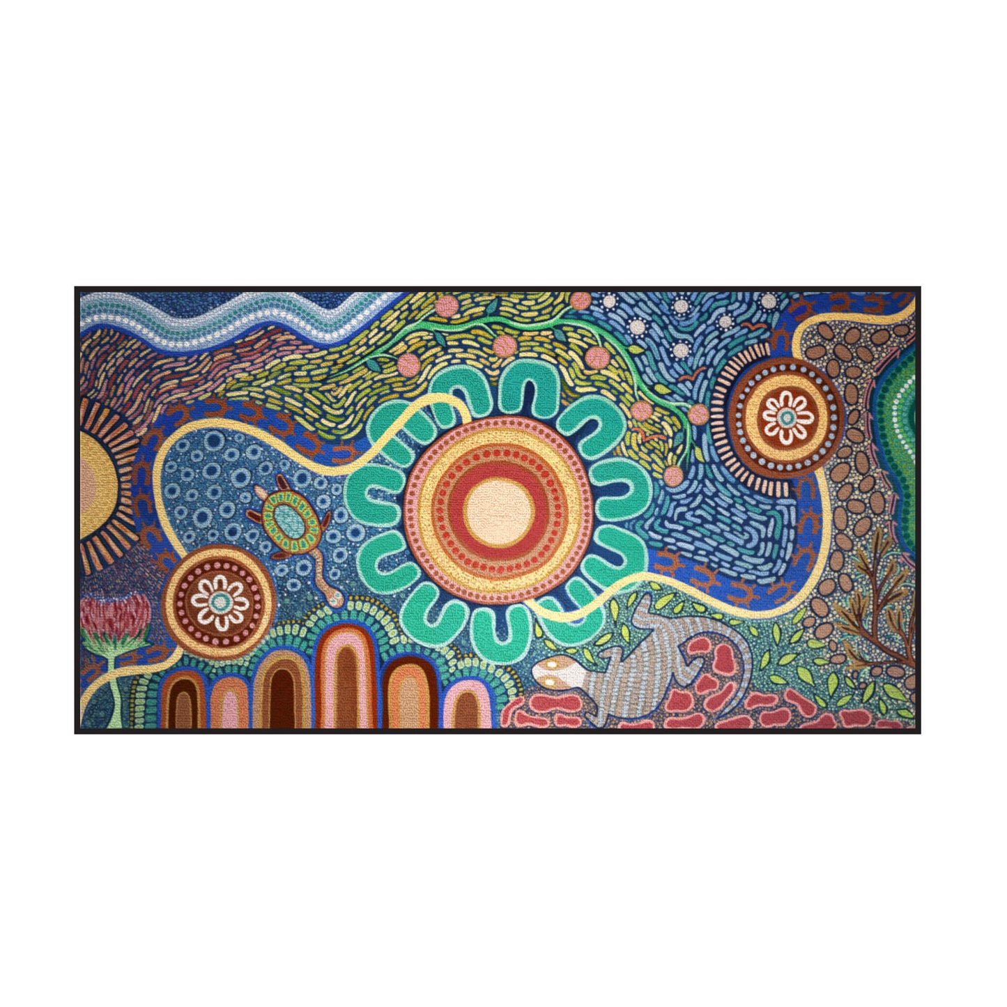 Indigenous Hall Runner - Ready to go Design (Budyari Nawunya - Dharug artwork)