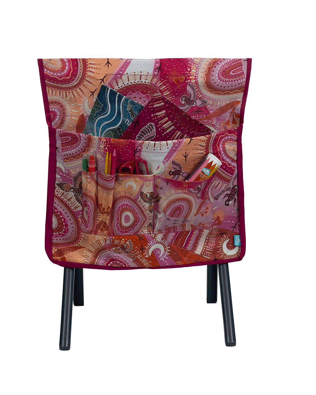 Australian Indigenous design Chair Bag for classrooms | Chair Organiser | Yarrawala