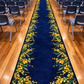 non customised hall runner with wattle border in school hall