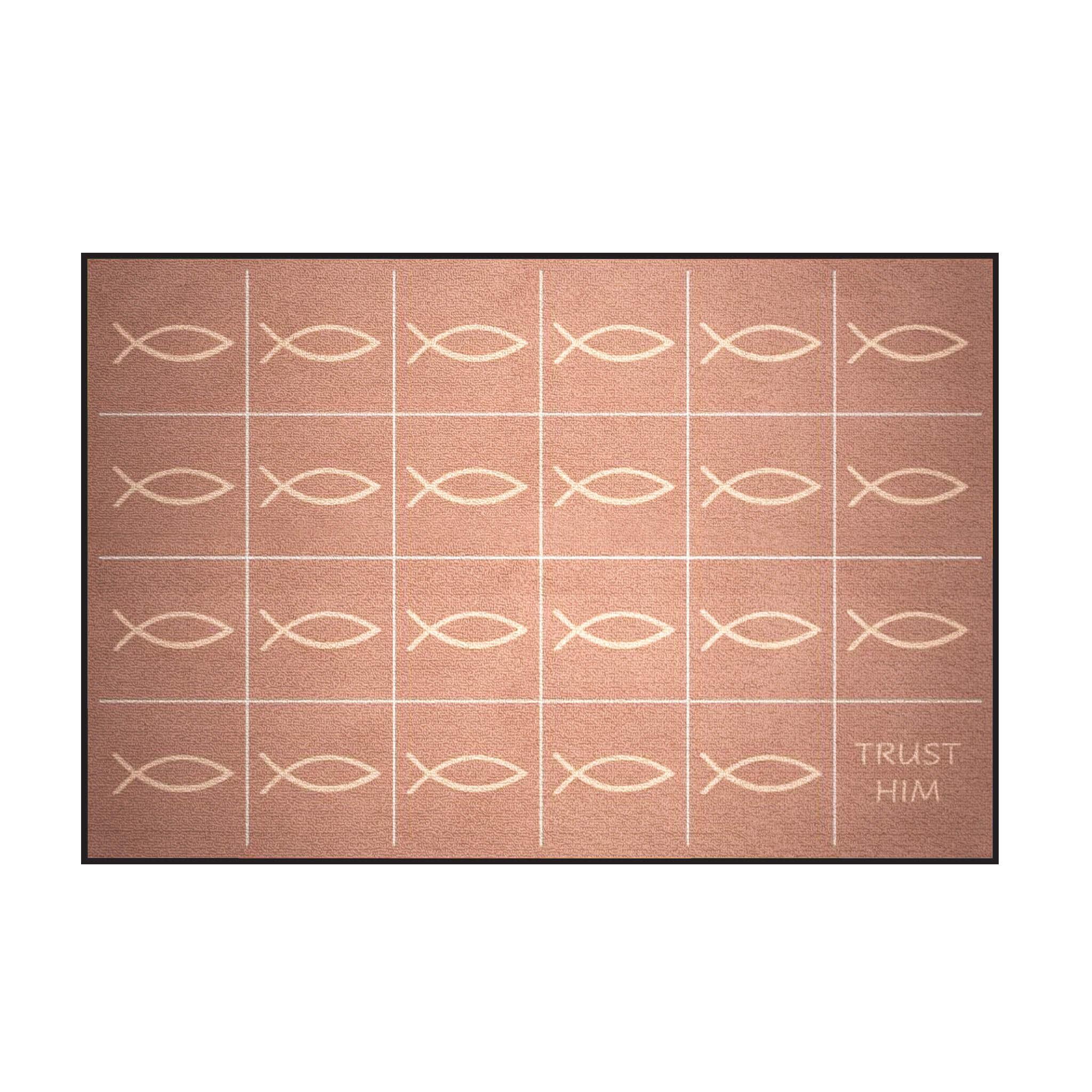 Faith Based Classroom Seating Rug Earth Tones - Trust Him