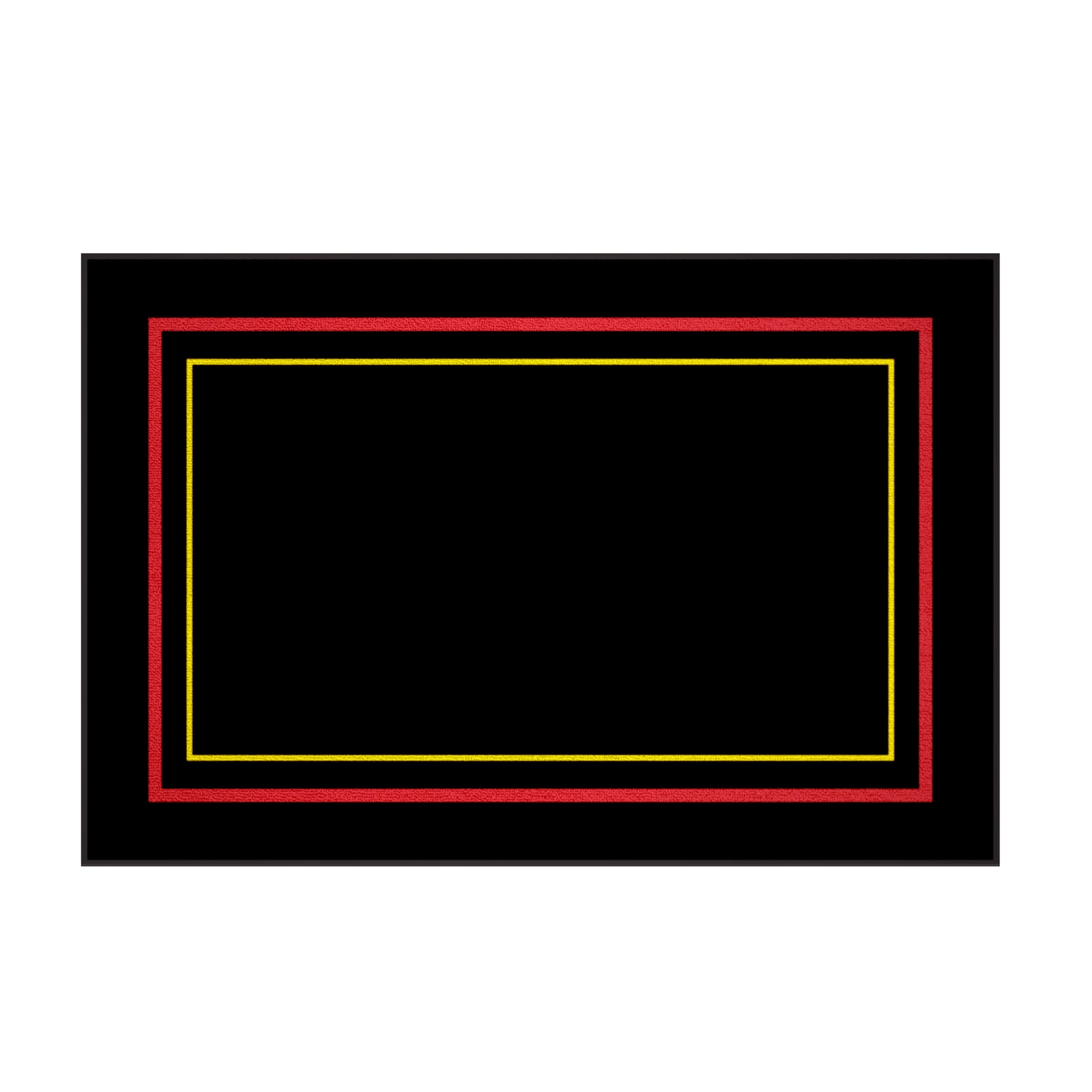 Frame Rug | Red, Yellow, Black | Classroom Rugs Australia