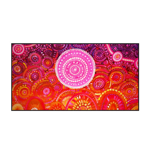 Australian Indigenous Classroom Mat | Under one sky - Available in 1.8m x 3.4m and round 200cm in diameter