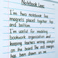 Magnetic teacher writing sheets | Teacher whiteboard notebook lines | Bloom Classroom
