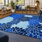 Australian Classroom Mat - Dahlias Blue Mat - 2m x 3m and Round 200cm diameter