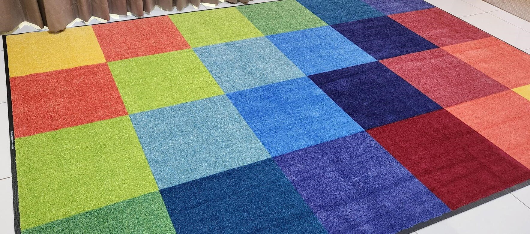 Coloured Square Placement 24 Grid Mat (2m x 3m)