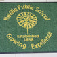 green welcome mat with yellow school logo