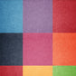 Coloured Square Placement 24 Grid Rug (2m x 3m)