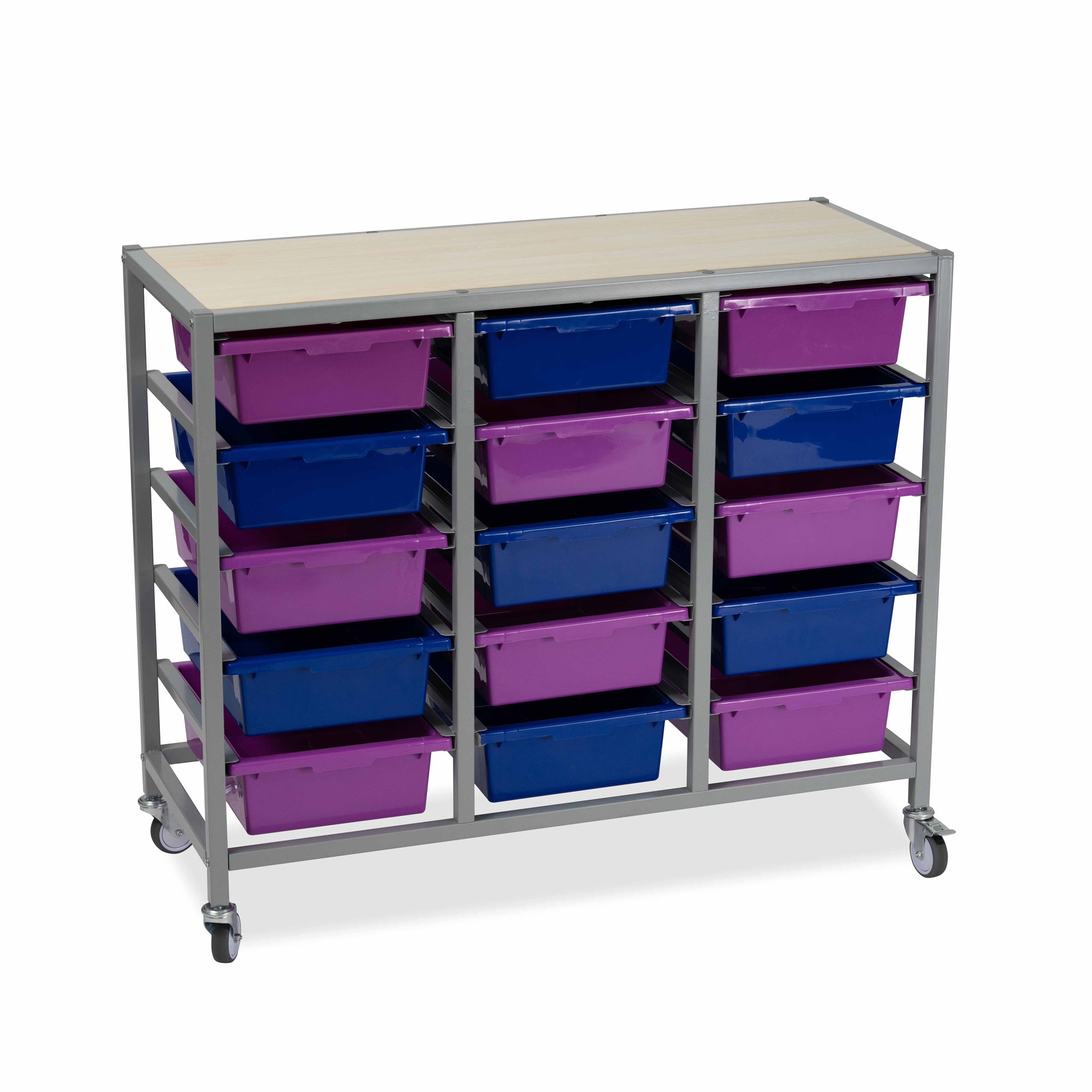 15 Tote Tray Triple Trolley Only Bloom Classroom